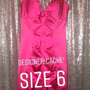 Hot pink club dress